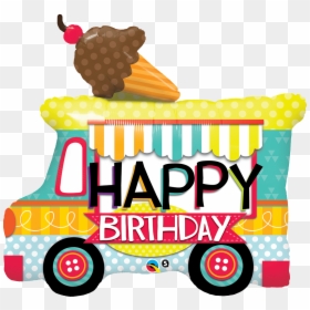 Ice Cream Truck Birthday, HD Png Download - real balloon png
