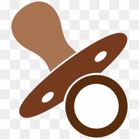 Brown Pacifier Clipart, HD Png Download - binky png