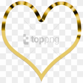 Gold Heart Icon Transparent Background, HD Png Download - heart png transparent background