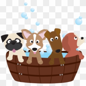 Dog Shower Cartoon Png, Transparent Png - sad puppy png