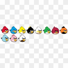 Angry Bird With Colour, HD Png Download - angry birds red png