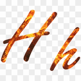 H Fire Png, Transparent Png - fire letters png