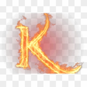 Letter K Png, Transparent Png - fire letters png
