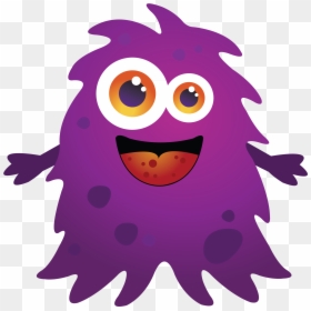 Purple Monster Clipart, HD Png Download - fire letters png