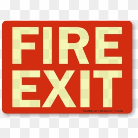 Fire Exit Signs Free Download Glow, HD Png Download - fire letters png
