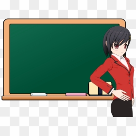 Teacher With Blackboard Anime, HD Png Download - teachers png