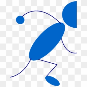 Stick Man Running, HD Png Download - stick figure walking png