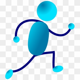 Stick Man Running, HD Png Download - stick figure walking png