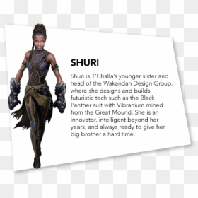 Black Panther Shuri, HD Png Download - t'challa png