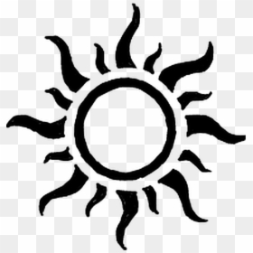 Simple Sun Tattoo Design, HD Png Download - sun tattoo png