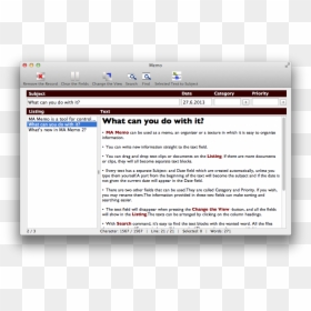 Screenshot, HD Png Download - memo png