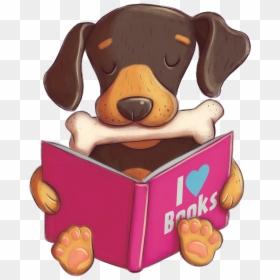 Paws For Books Scholastic Book Fair, HD Png Download - dog png cartoon