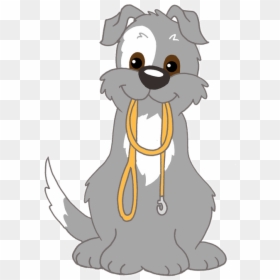 Cartoon Dog On A Leash, HD Png Download - dog png cartoon