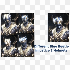 Blue Beetle Helmets Injustice 2, HD Png Download - blue beetle png