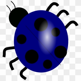 Lady Bug Black And White Clipart, HD Png Download - blue beetle png