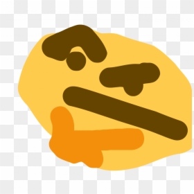 Ms Paint Thinking Emoji, HD Png Download - hungry emoji png