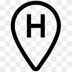 Hospital Location Icon, HD Png Download - hospital symbol png