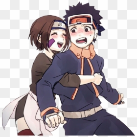 Naruto Obito Y Rin, HD Png Download - obito uchiha png