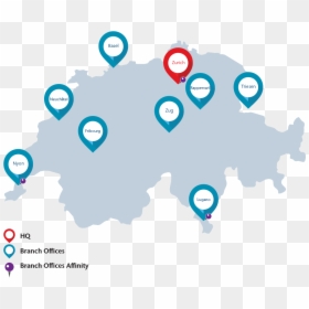 Switzerland Map Vector, HD Png Download - aon logo png