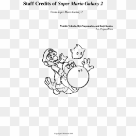 Super Mario Galaxy 2 Coloring, HD Png Download - mario galaxy png