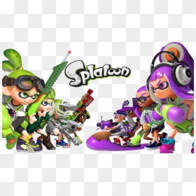 Splatoon Green Vs Purple, HD Png Download - splatoon inkling png