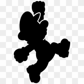 Super Mario Bros Silhouette, HD Png Download - super mario run png