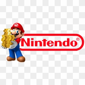 Nintendo Logo With Mario, HD Png Download - super mario run png