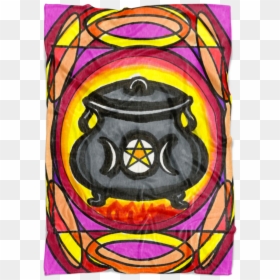 Stained Glass, HD Png Download - witch cauldron png