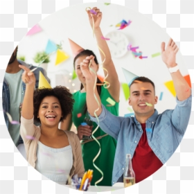 Office Confetti Party, HD Png Download - people celebrating png