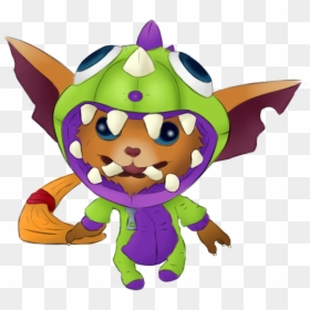 League Of Legends Gnar Draw, HD Png Download - gnar png
