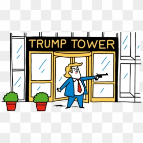 Trump Tower With Crime Scene Tape, HD Png Download - sarah palin png