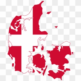 Denmark Map Logo, HD Png Download - denmark flag png