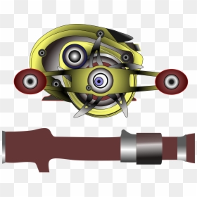 Baitcasting Reel Vector, HD Png Download - bait png