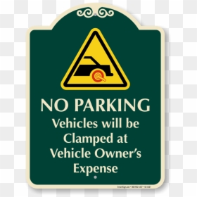 No Parking Wheel Clamping, HD Png Download - no parking sign png
