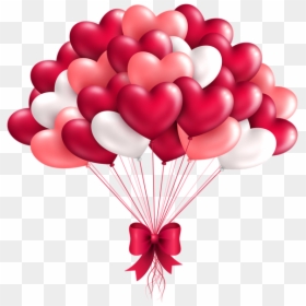 Heart Balloons Clipart, HD Png Download - watercolor balloons png