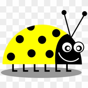 Yellow Lady Bug Drawing, HD Png Download - yellow grass png