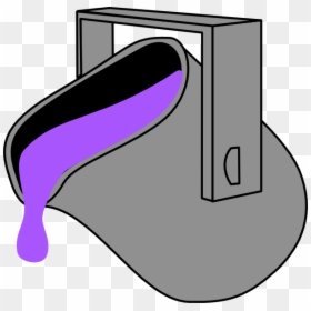 Pouring Water Bucket Clipart, HD Png Download - purple paint png