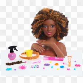 Barbie Color And Style Head, HD Png Download - barbie princess png