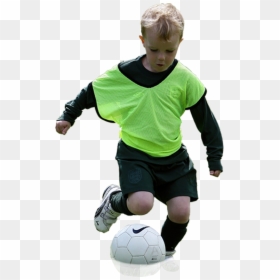 Kick Up A Soccer Ball, HD Png Download - kids playing soccer png