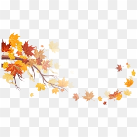 Happy Thanksgiving 2017, HD Png Download - fall leaves.png