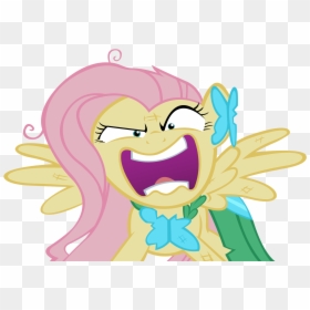 My Little Pony Crazy Fluttershy, HD Png Download - frylock png