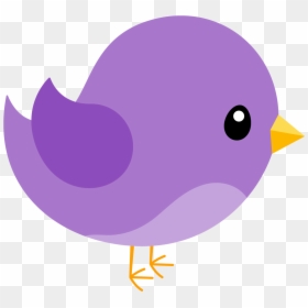 Purple Bird Clipart, HD Png Download - pajaro png