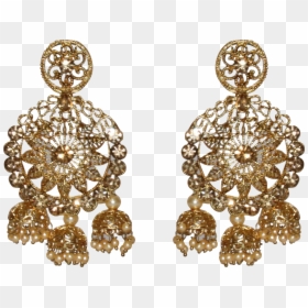 Earrings, HD Png Download - gold color png