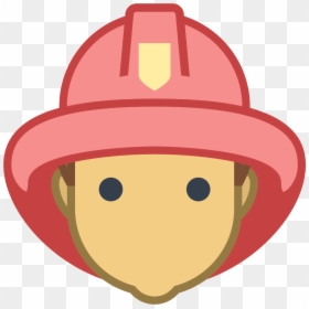 Fireman Clipart Face, HD Png Download - firefighter hat png