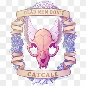 Dead Men Dont Cat Call, HD Png Download - cat skull png