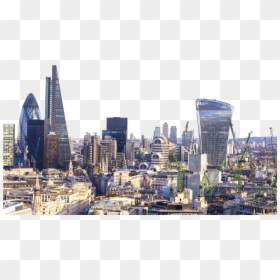 Financial Centre Of London, HD Png Download - london skyline png