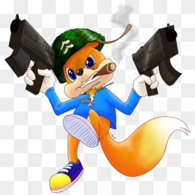 Cartoon, HD Png Download - conker's bad fur day png
