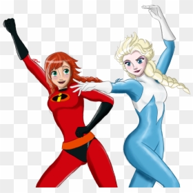 Incredibles Helen And Violet, HD Png Download - frozone png