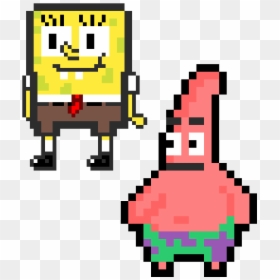 Patrick Star Pixel Art, HD Png Download - spongebob patrick png