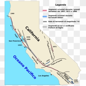 San Andreas Fault Map, HD Png Download - san andreas png